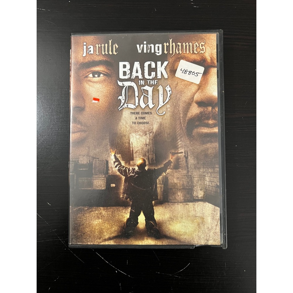 Back in the Day DVD Ja Rule Ving Rhames Crime Drama 2005 DEJ Productions R Rated